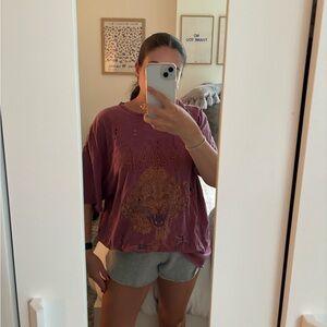 Urban Outfitters Def Leppard Oversized Tee